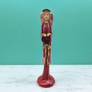 Vintage Christmas JC Penney Holiday Decor 11" Tall Slim Angel Pencil Figurine